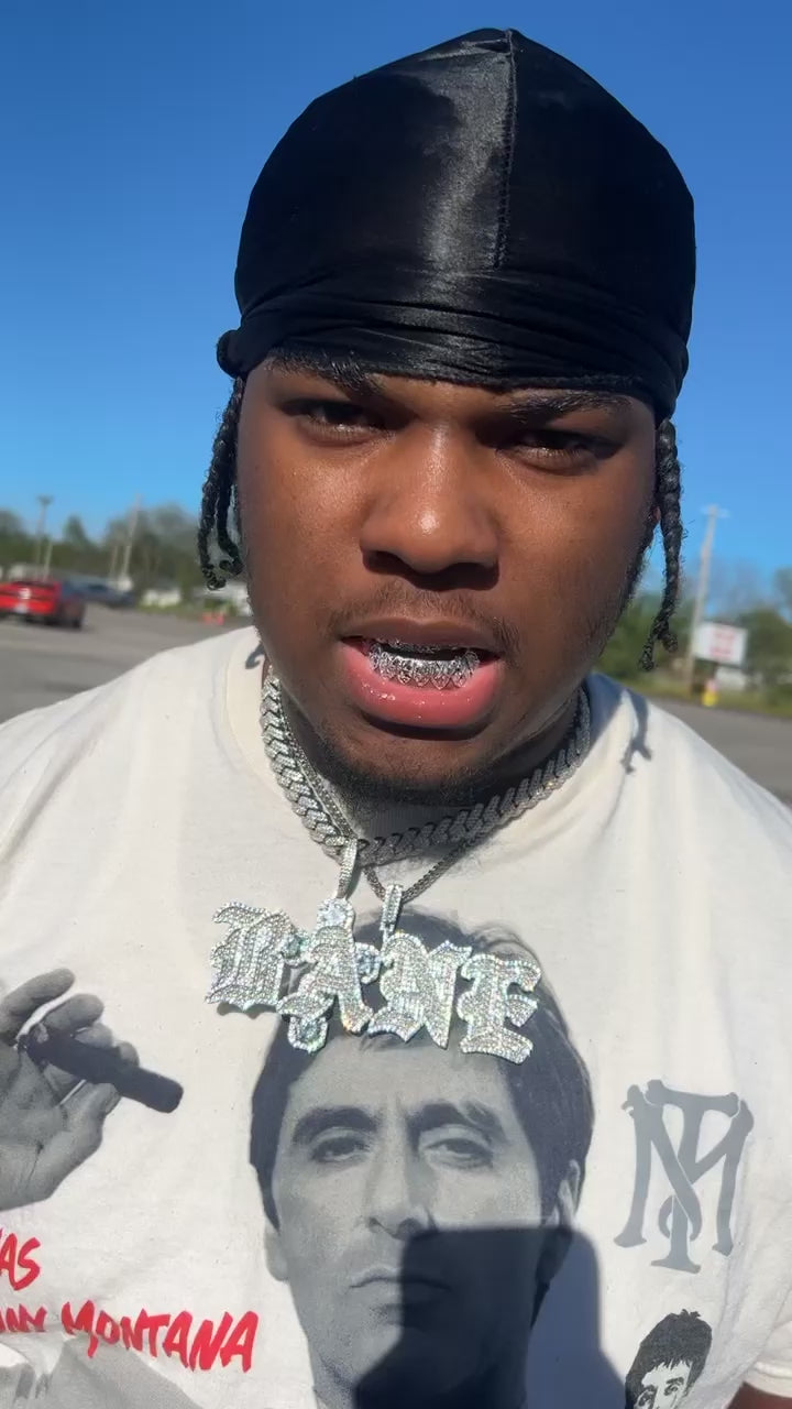 Solid .925 Sterling Silver Celebration Cut with Diamond Dust Grillz FREE PERM CUT